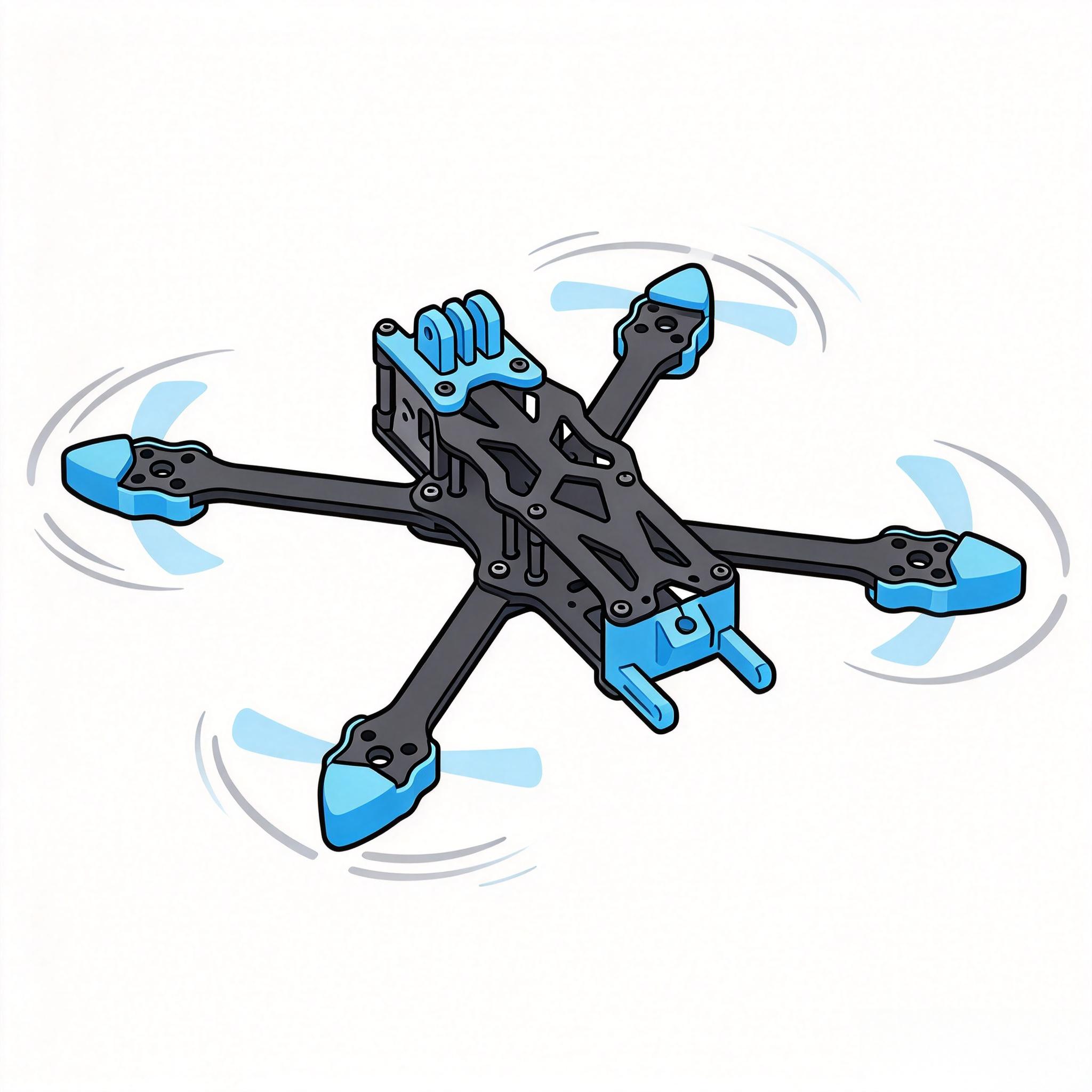 Drone Kit Octocopter - ชุดโครงโดรน FPV ขนาด 5 นิ้ว APEX