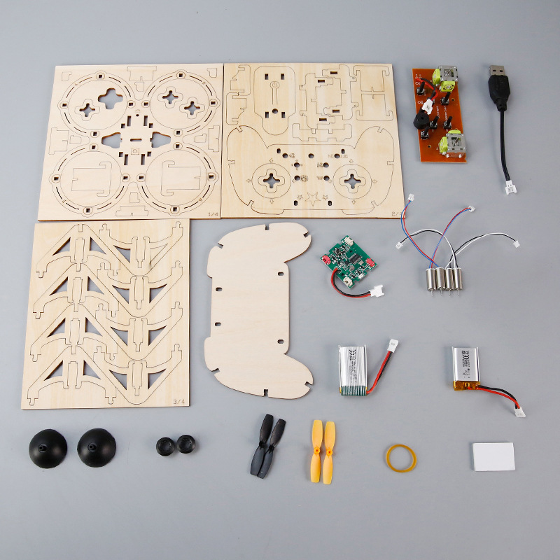 ชุดประกอบโดรนควอดคอปเตอร์ไม้ D - Drone Kit Octocopter บทวิจารณ์และราคา